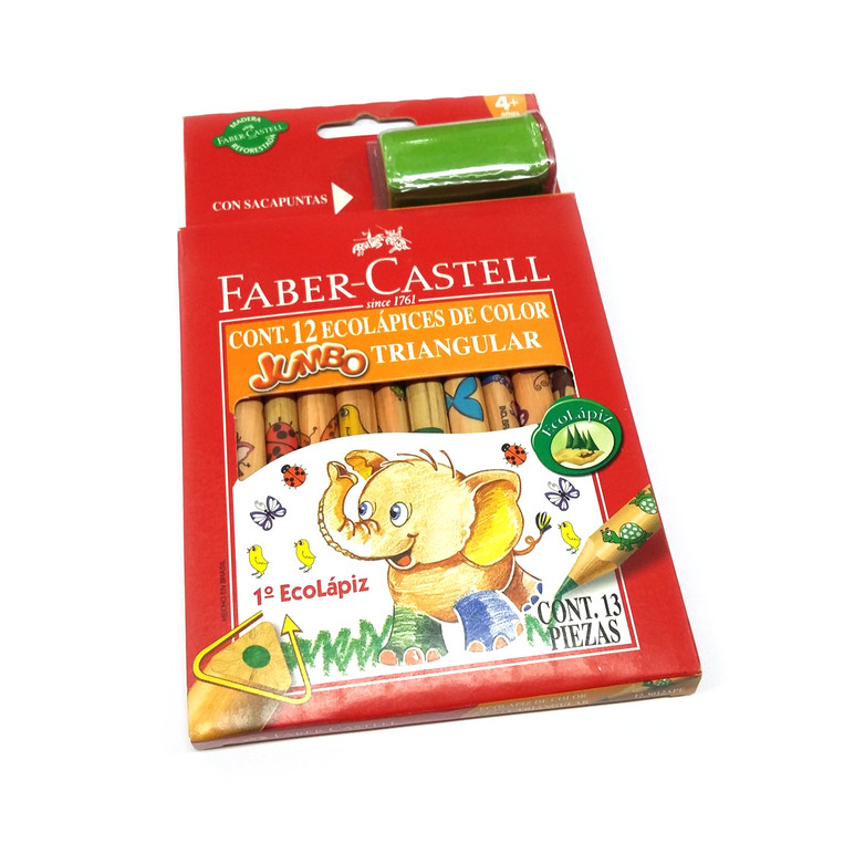 Lápices de color Faber Castell Jumbo x12